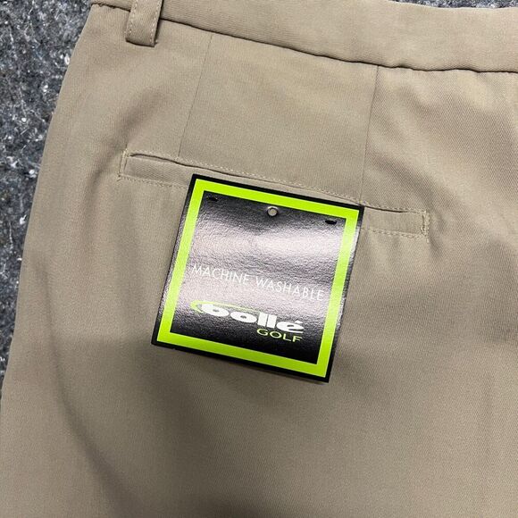 Bolle Golf Pants Men 40 40x30 Beige Tan Button Pocket Zipper - Picture 8 of 9